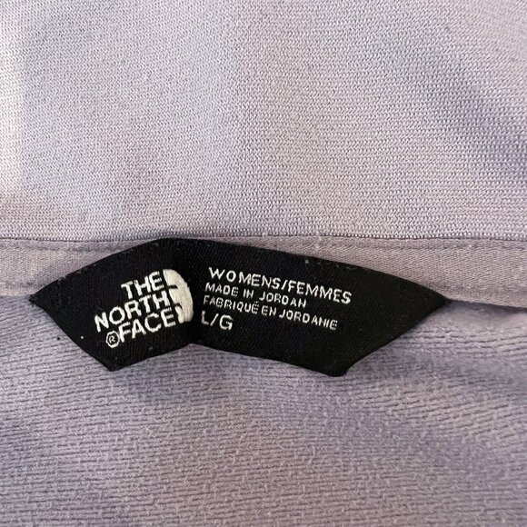 The North‎ Face Jacket L Womens Purple Fleece Lined Logo Full Zip Size Large - Picture 10 of 12